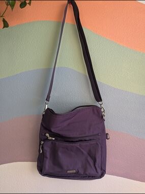 Baggallini Foldover Multi Crossbody Bag Purse - Vintage violent NWOT